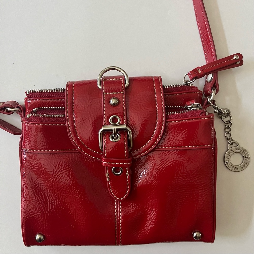 Red Patent Leather Cross Body